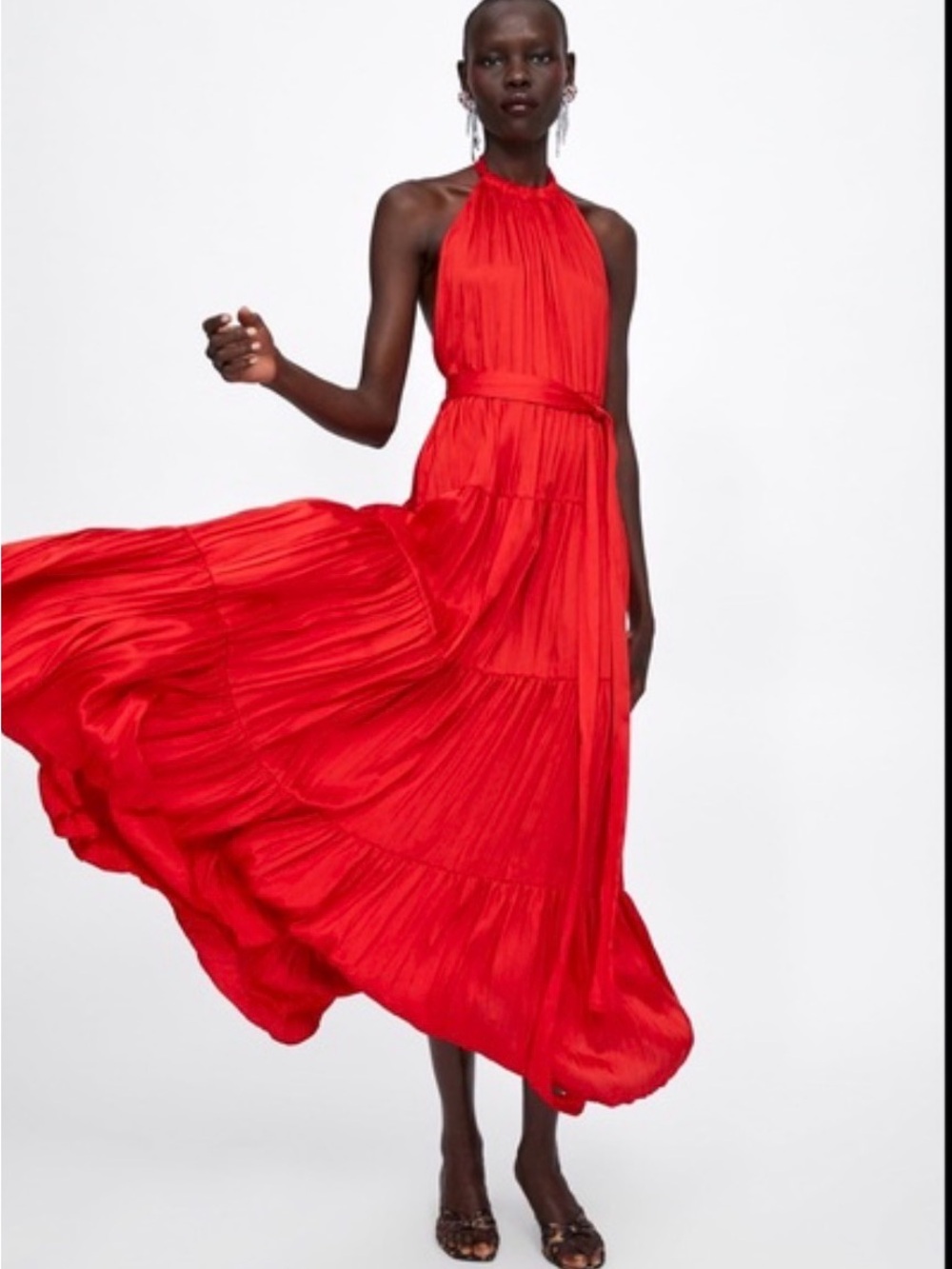 Zara Halter Neck Maxi Dress